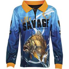 Savage Gear Kid's Little Savage Fishing Shirt, Blue, bcf_hi-res