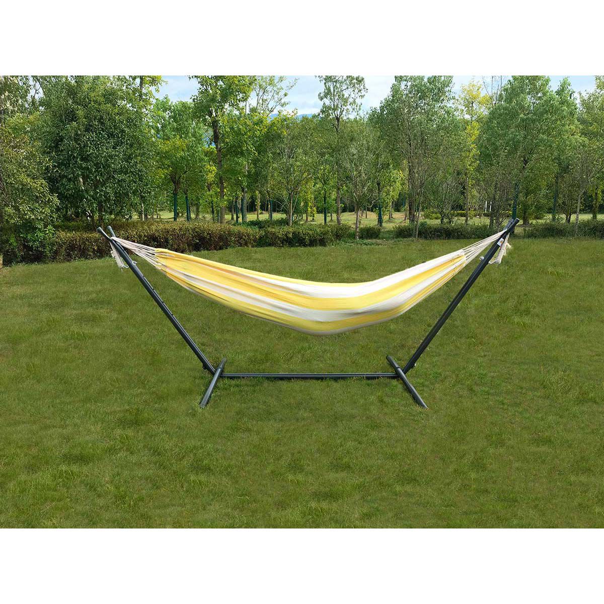 Wanderer Yellow Stripe Single Hammock, , bcf_hi-res