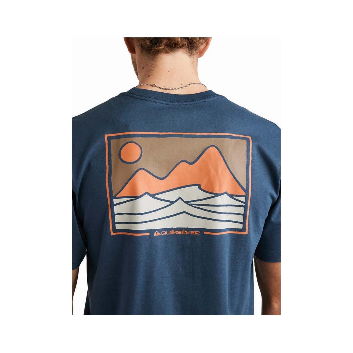 Quiksilver Men's Desert Swells Short Sleeve Tee, Midnight Navy, bcf_hi-res