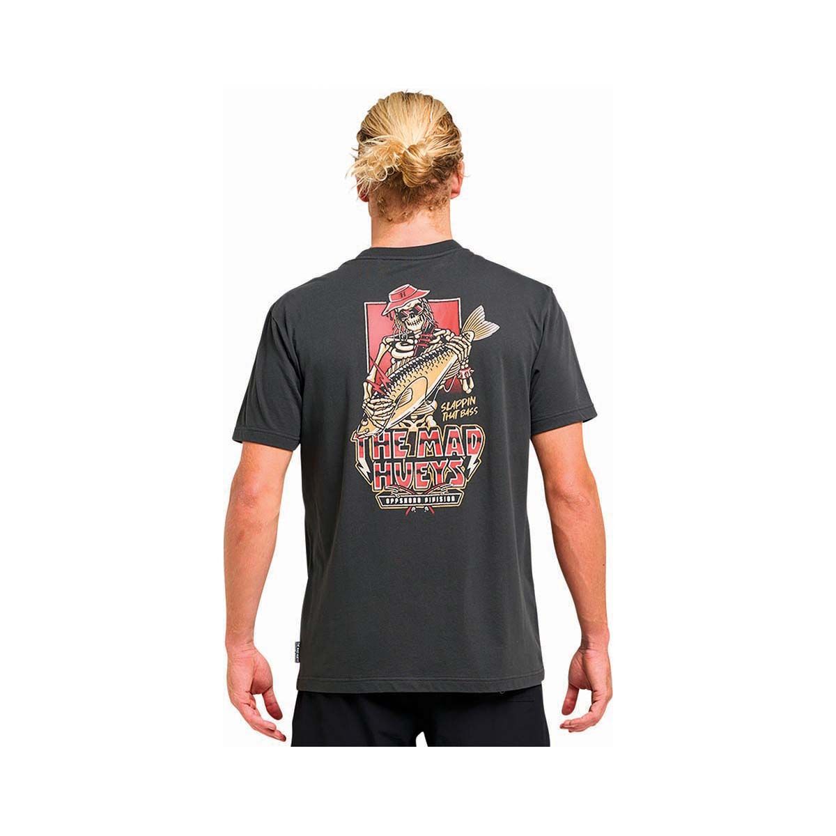 The Mad Hueys Men&rsquo;s Bass Rocker Short Sleeve Shirt, Vintage Black, bcf_hi-res