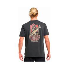 The Mad Hueys Men’s Bass Rocker Short Sleeve Shirt, Vintage Black, bcf_hi-res