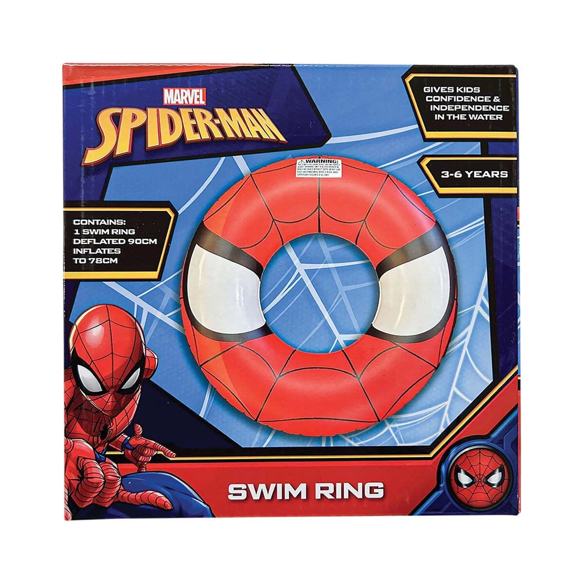 Spiderman 78cm Inflatable Pool Tube, , bcf_hi-res