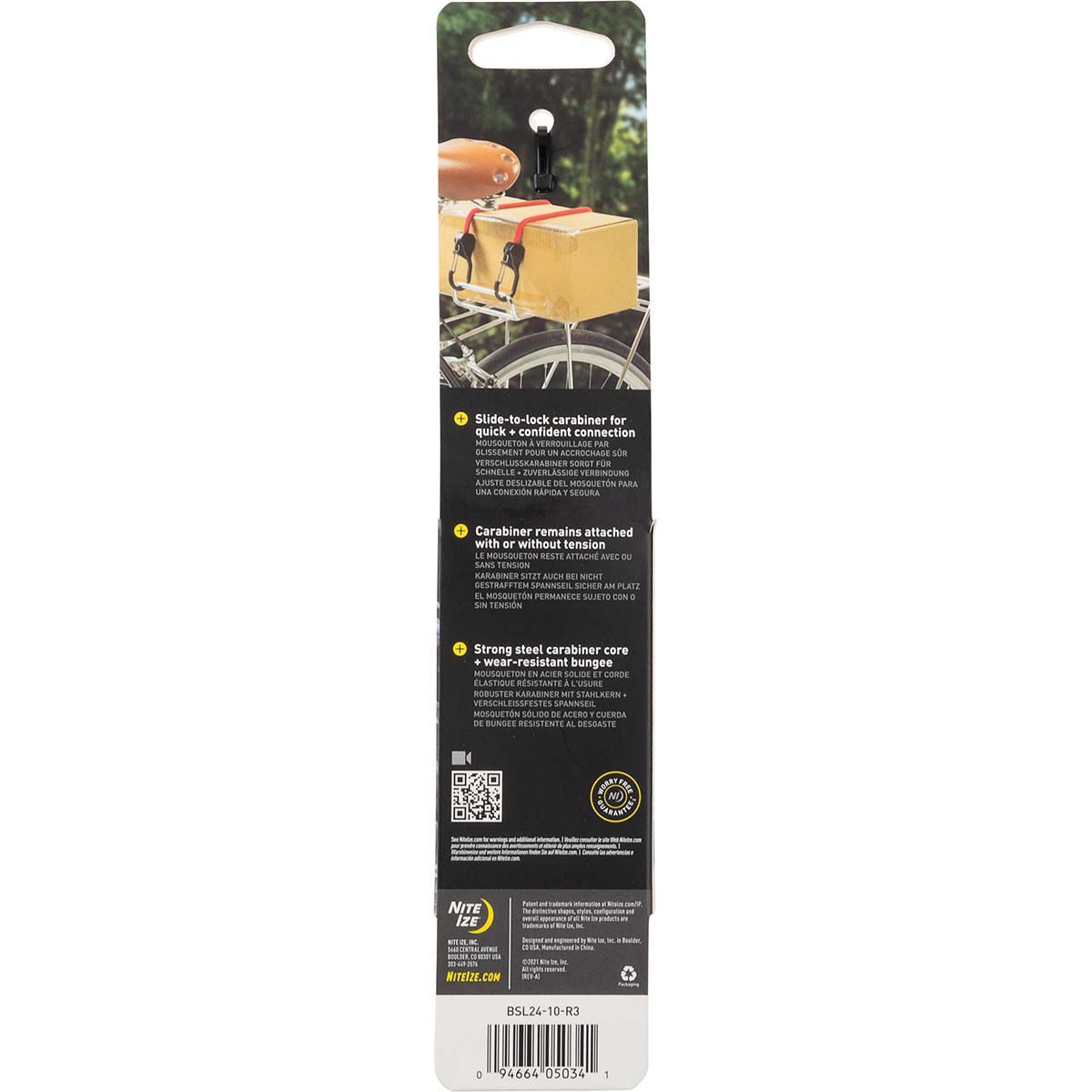 Nite Ize Carabiner SlideLock Bungee 24" Red, , bcf_hi-res