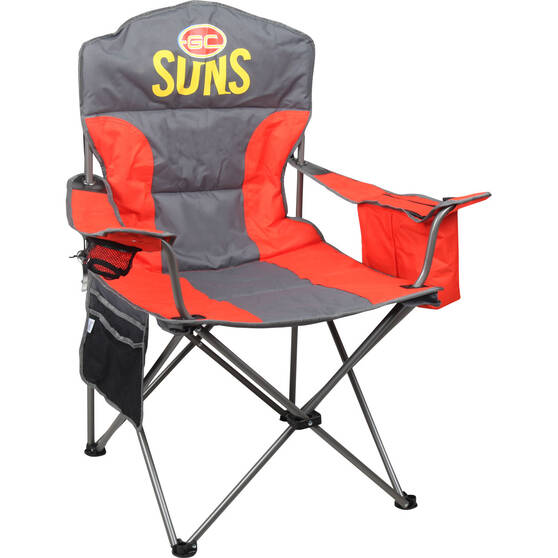 AFL Gold Coast Suns Cooler Arm Chair 130kg, , bcf_hi-res