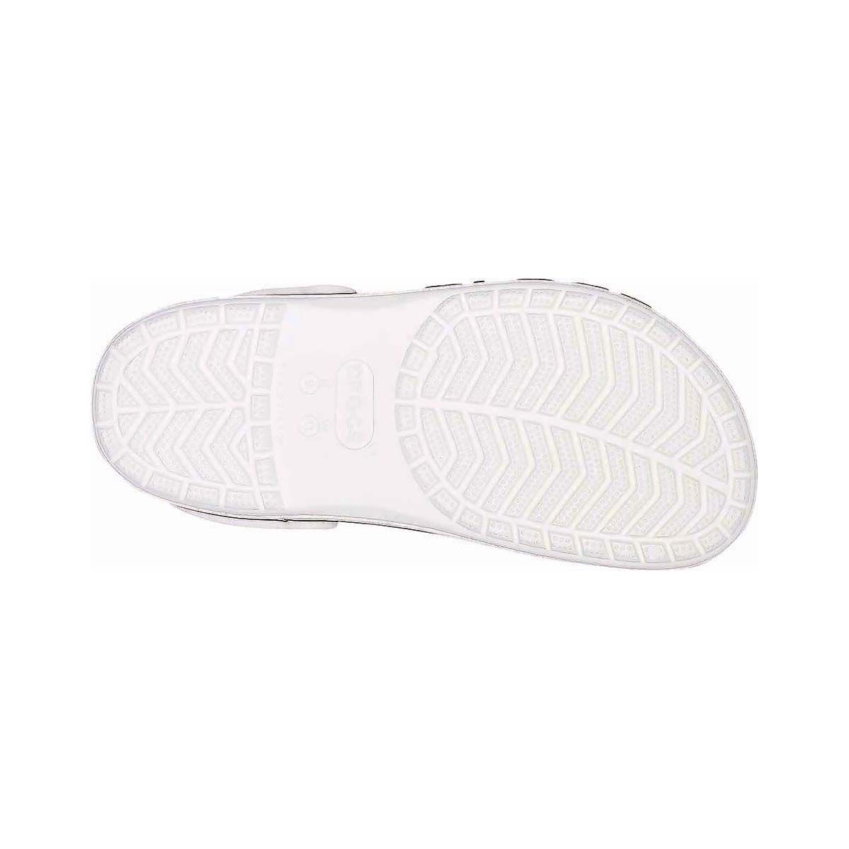 Crocs Unisex Bayaband Clogs, White/Navy, bcf_hi-res