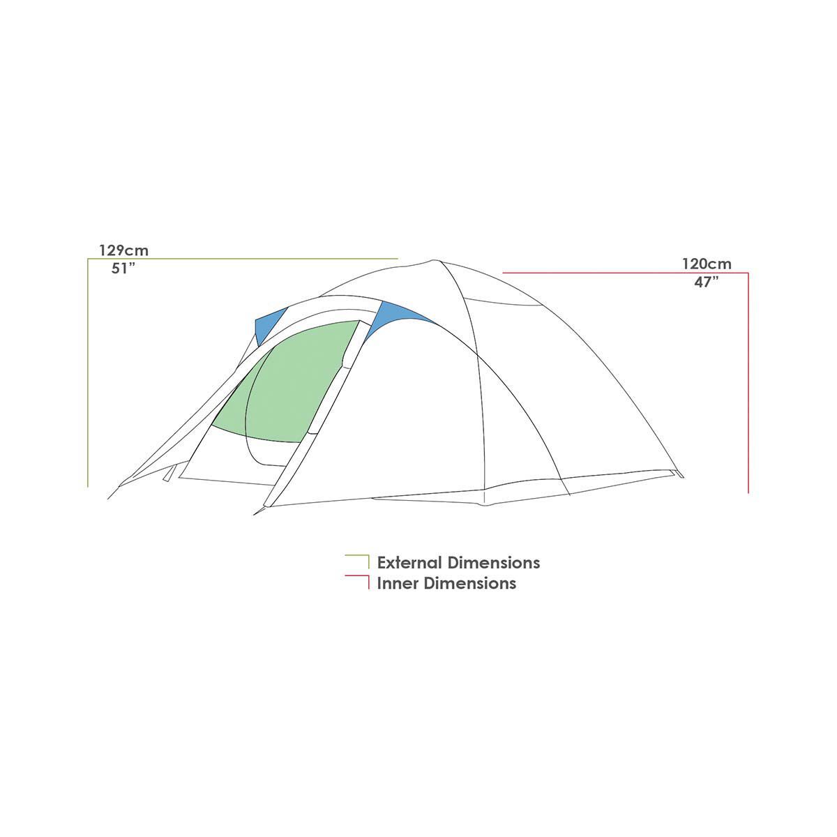 Zempire Trilogy 3 Person Hiking Tent, , bcf_hi-res