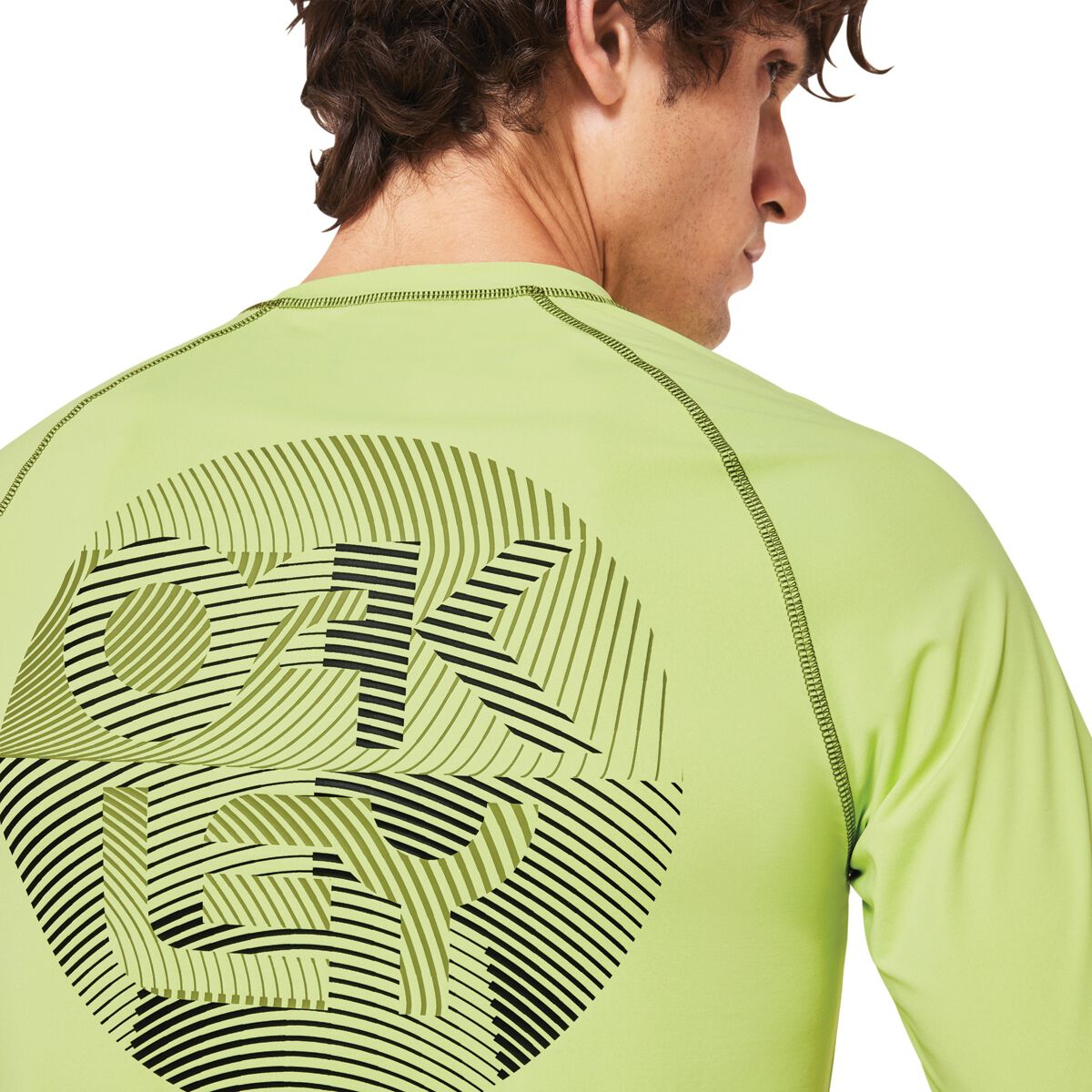 Oakley Men&rsquo;s Fingerprint Rashie, Light Green, bcf_hi-res