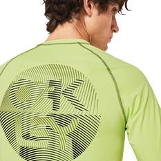 Oakley Men’s Fingerprint Rashie, Light Green, bcf_hi-res