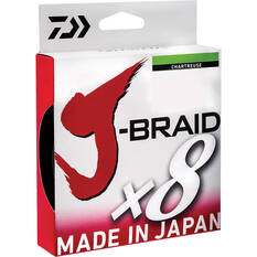 Daiwa J-Braid X8 Chartreuse Braid Line 150m, , bcf_hi-res