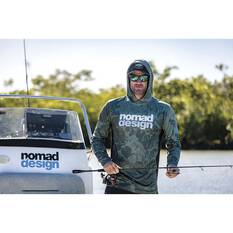 Nomad Men’s Hooded Fishing Shirt, Camo, bcf_hi-res