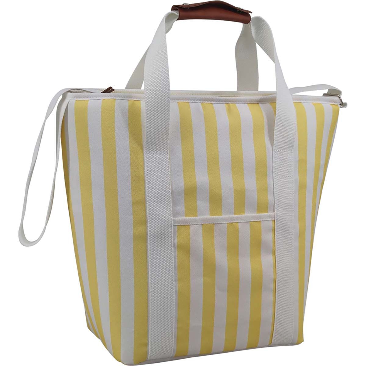 Wanderer Yellow Stripe Cooler Tote Bag, , bcf_hi-res