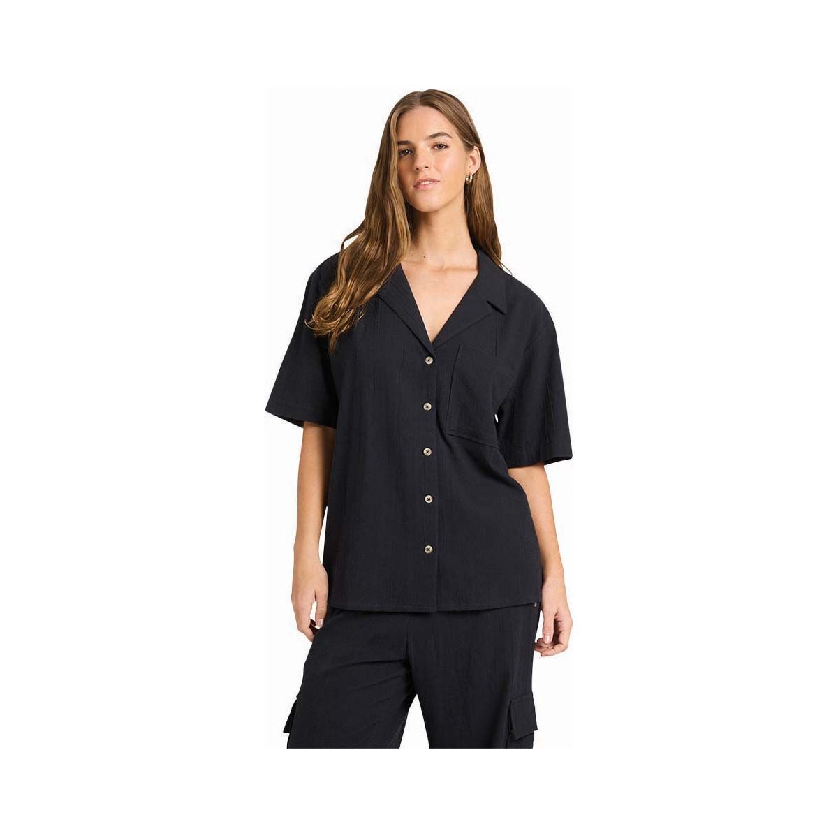 Quiksilver Women&rsquo;s Serene Short Sleeve Tee, Black, bcf_hi-res