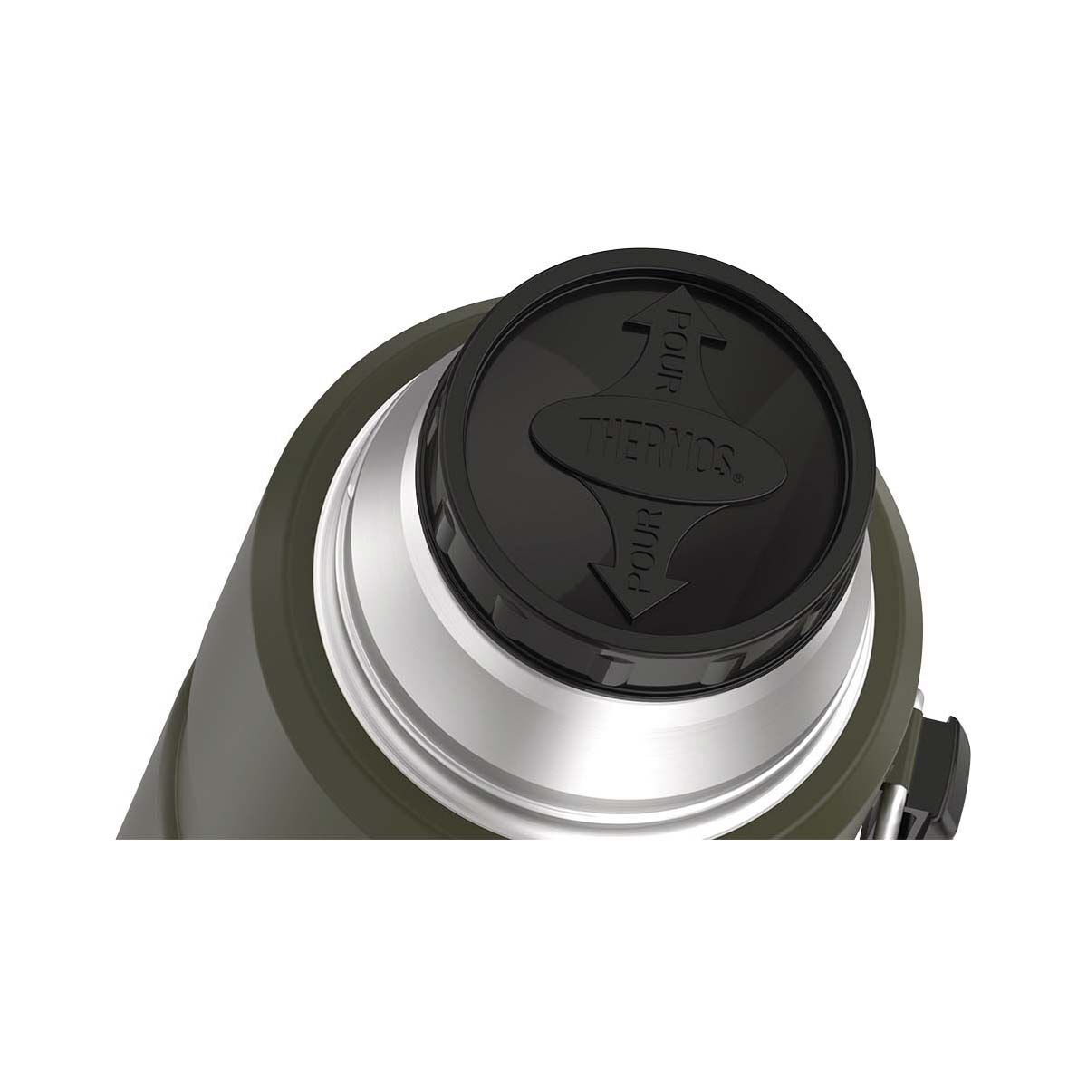 Thermos King Stainless Steel Flask 2L Matte Army BCF