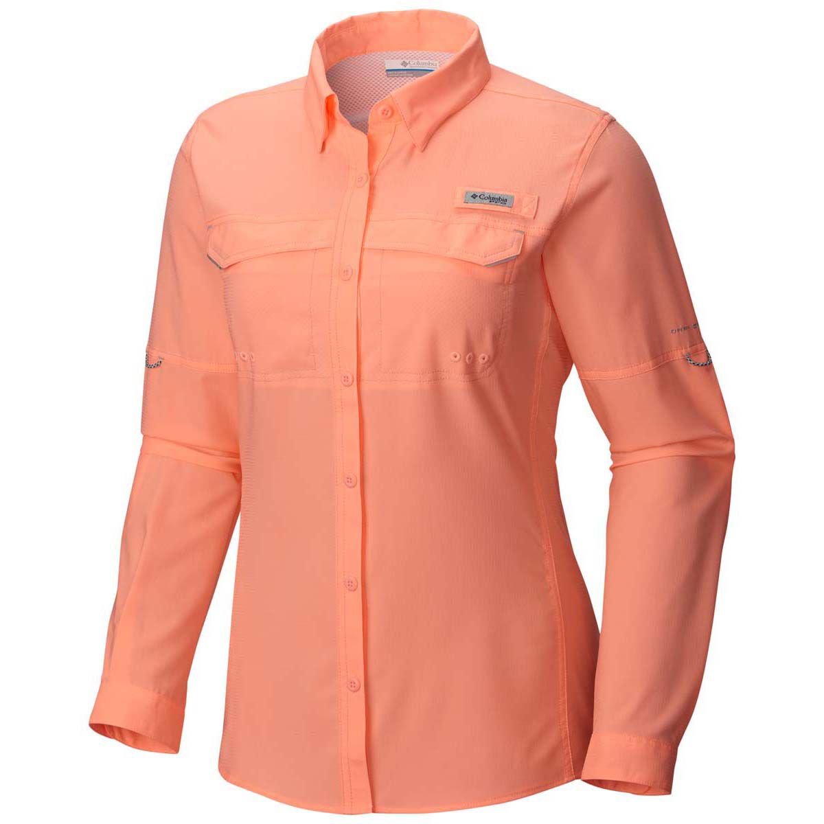 Columbia Women s Low Drag Offshore Long Sleeve Fishing Shirt Pink S BCF
