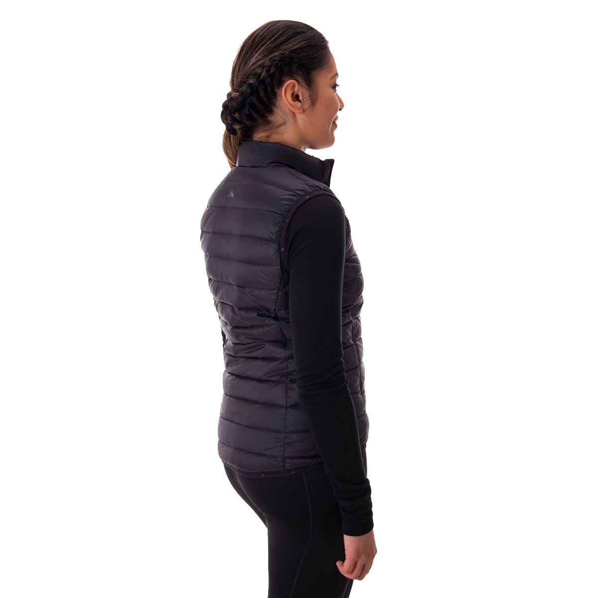Macpac Women's Uber Light Down Puffer Vest, Black, bcf_hi-res