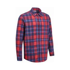 OUTRAK Unisex Flannel Shirt Red Check S, Red Check, bcf_hi-res