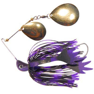 Bassman Codman Spinner Bait Lure 1/2oz Black / Purple, Black / Purple, bcf_hi-res
