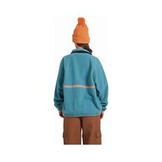 Quiksilver Sherpa Compass Fleece Jumper for Women, Brittany Blue, bcf_hi-res