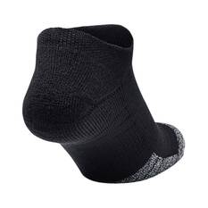 Under Armour Men's HeatGear No Show Socks 3 Pack Black L, Black, bcf_hi-res