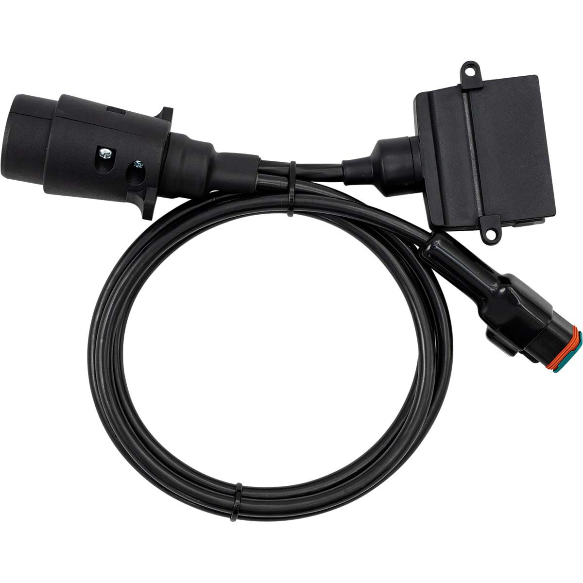 Elecbrakes Large Round 7 Pin to Flat 7 Pin Trailer Adaptor, , bcf_hi-res