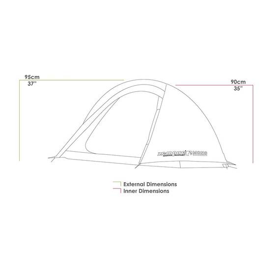 Zempire Mono 1 Person Hiking Tent, , bcf_hi-res