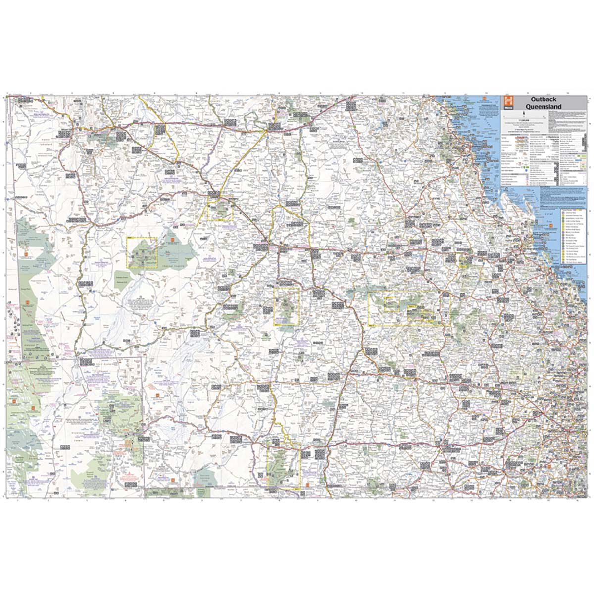 HEMA Outback Queensland Map: Camooweal to Stanthorpe - 5th Edition, , bcf_hi-res