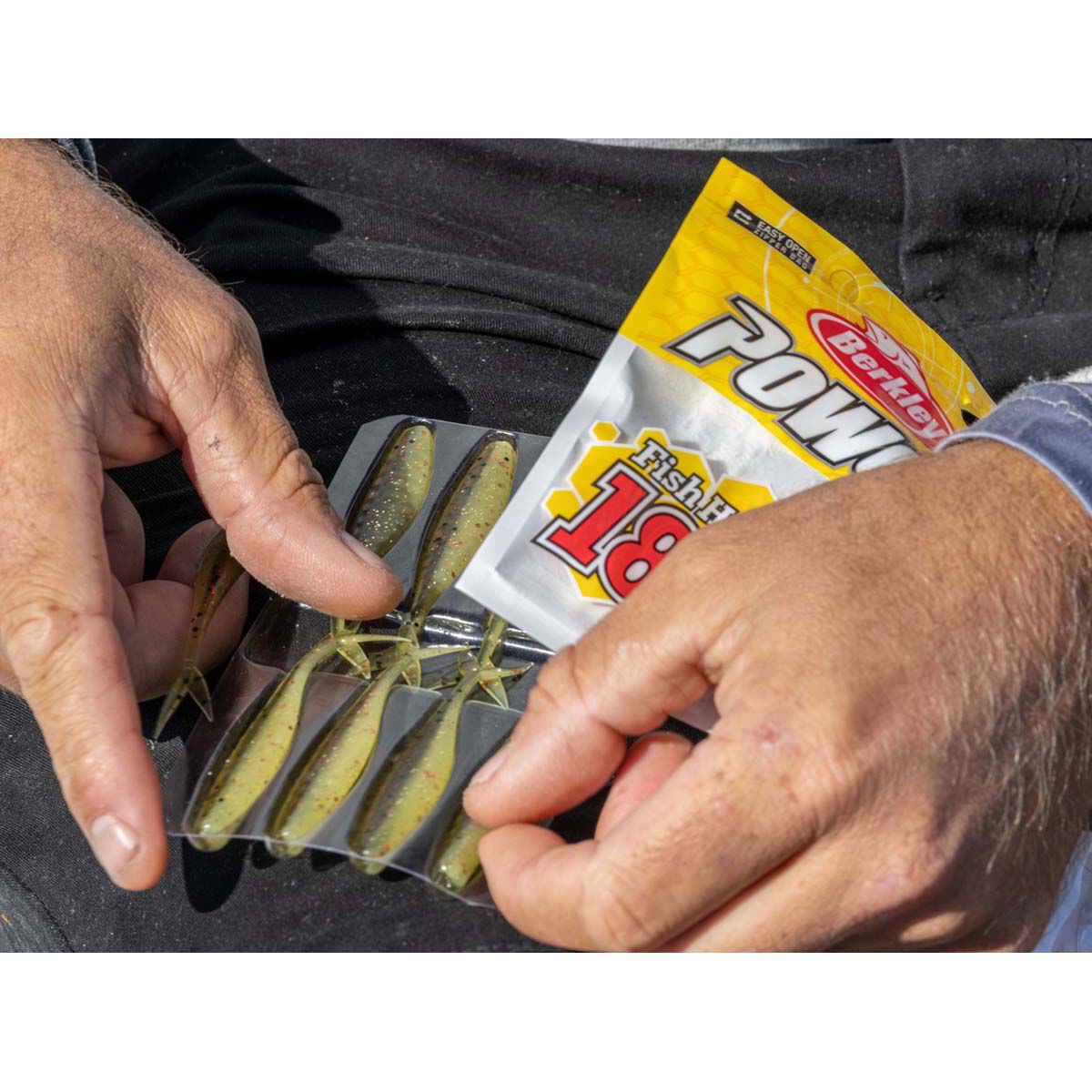 Berkley PowerBait Forktail Minnow Soft Plastic Lure 3.5in Houdini, Houdini, bcf_hi-res