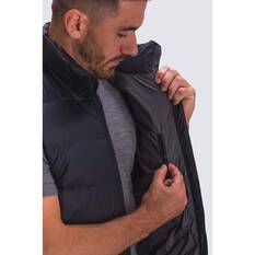 Macpac Men's Halo Down Puffer Vest V2, Black, bcf_hi-res