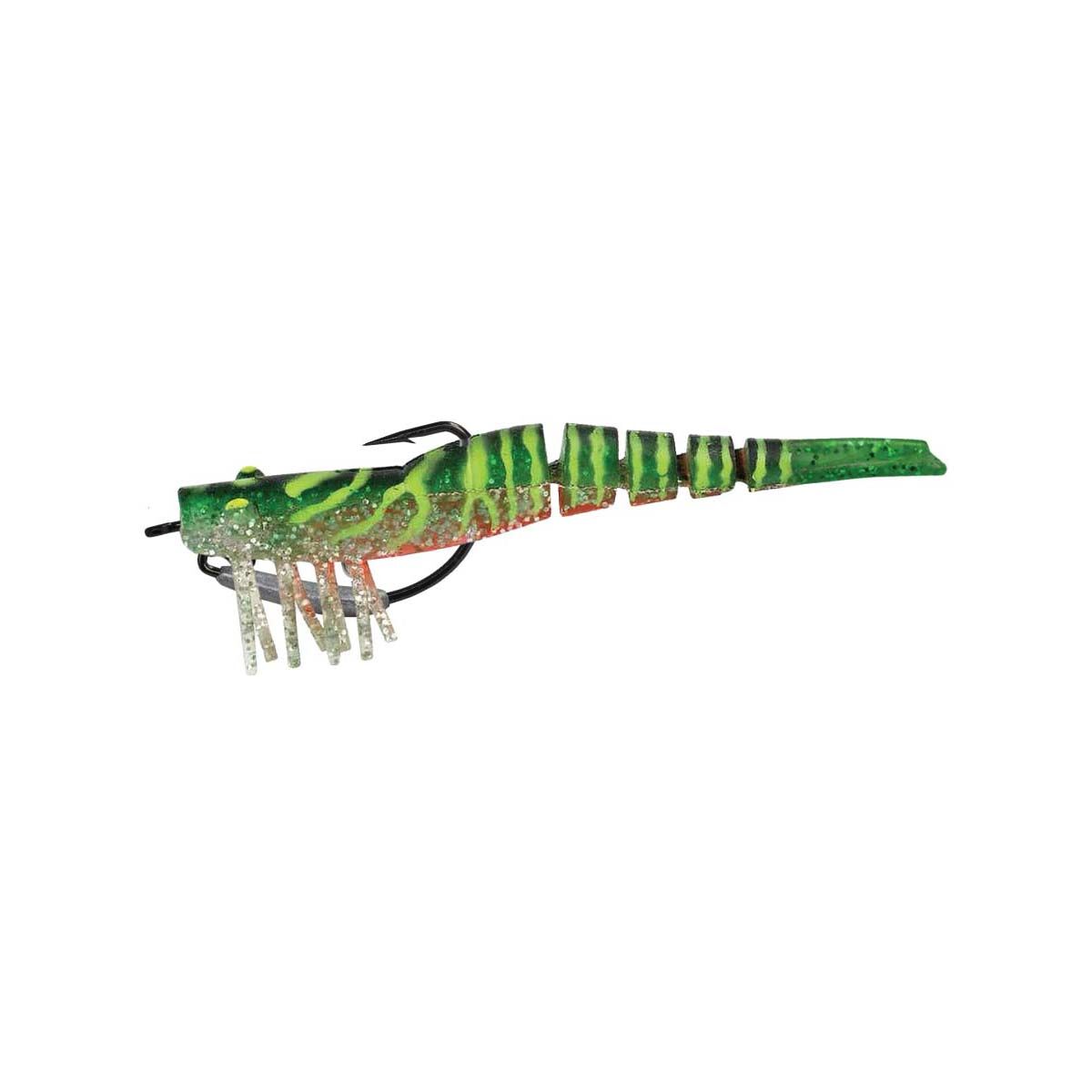 Wilson Wild Shrimp Weedless Soft Plastic Lure 5in Toxic Tiger, Toxic Tiger, bcf_hi-res