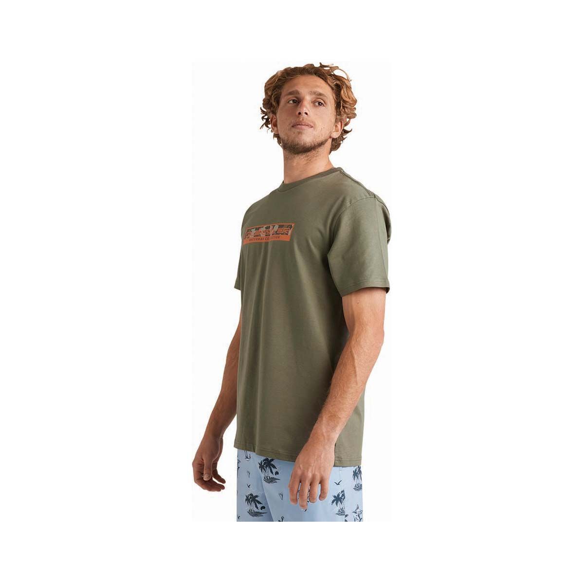 Quiksilver Men's Camouflage Short Sleeve Tee Olive 2XL, Olive, bcf_hi-res