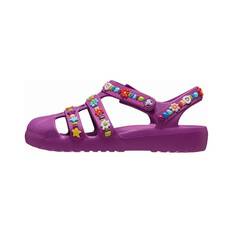 Crocs Youth Beaded Fisherman Sandals, Purple, bcf_hi-res