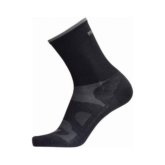 Macpac Rouleur Merino Cycling Sock V3, Black, bcf_hi-res