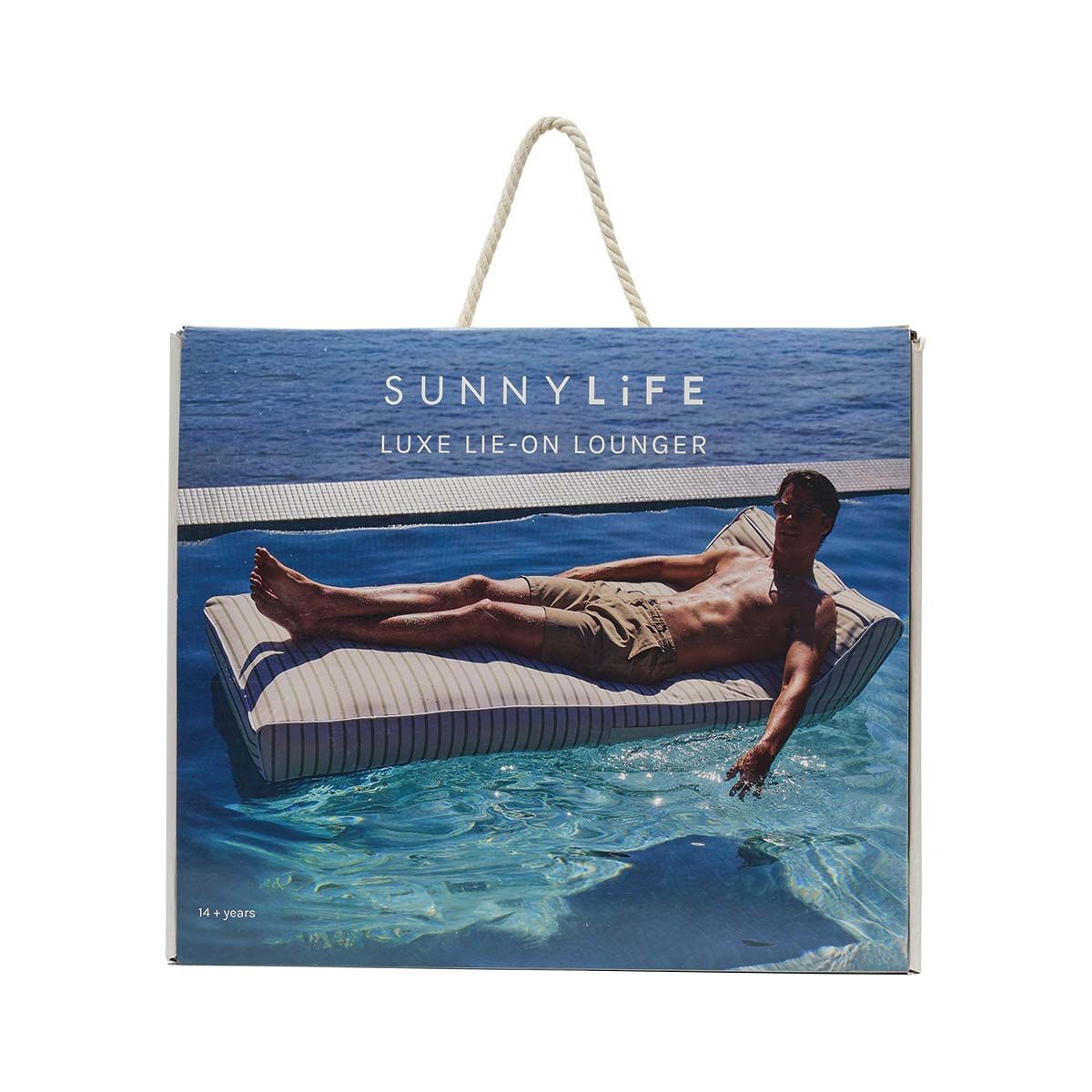 SUNNYLiFE La Palma Luxe Sage Inflatable Lie-On Lounge, , bcf_hi-res