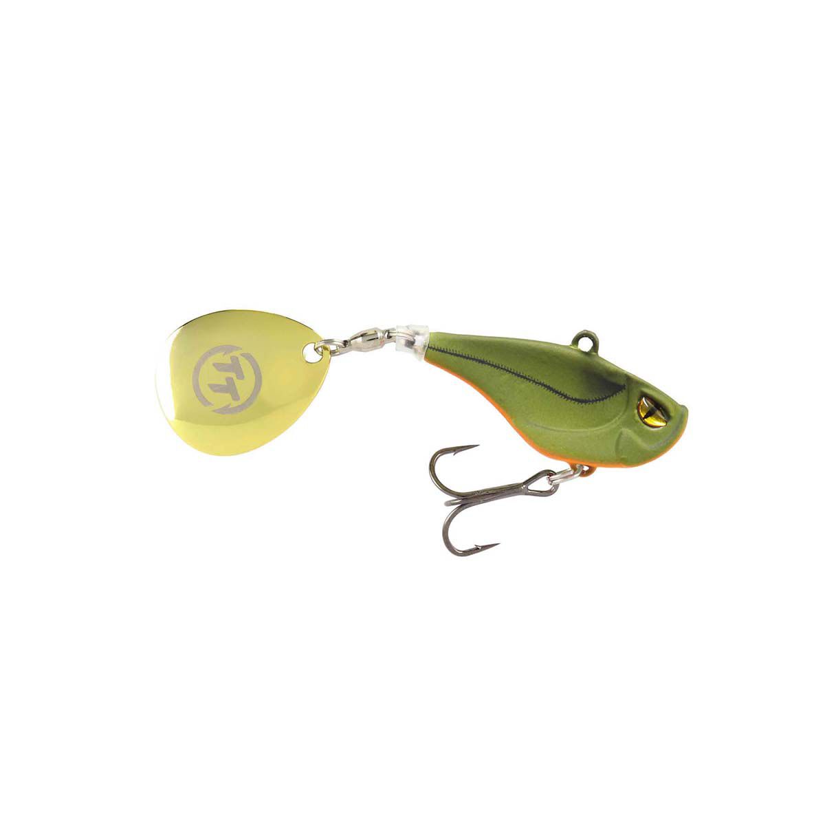 TT Fishing Flashpoint+ Tail Spinner Lure 33mm Matte Olive, Matte Olive, bcf_hi-res