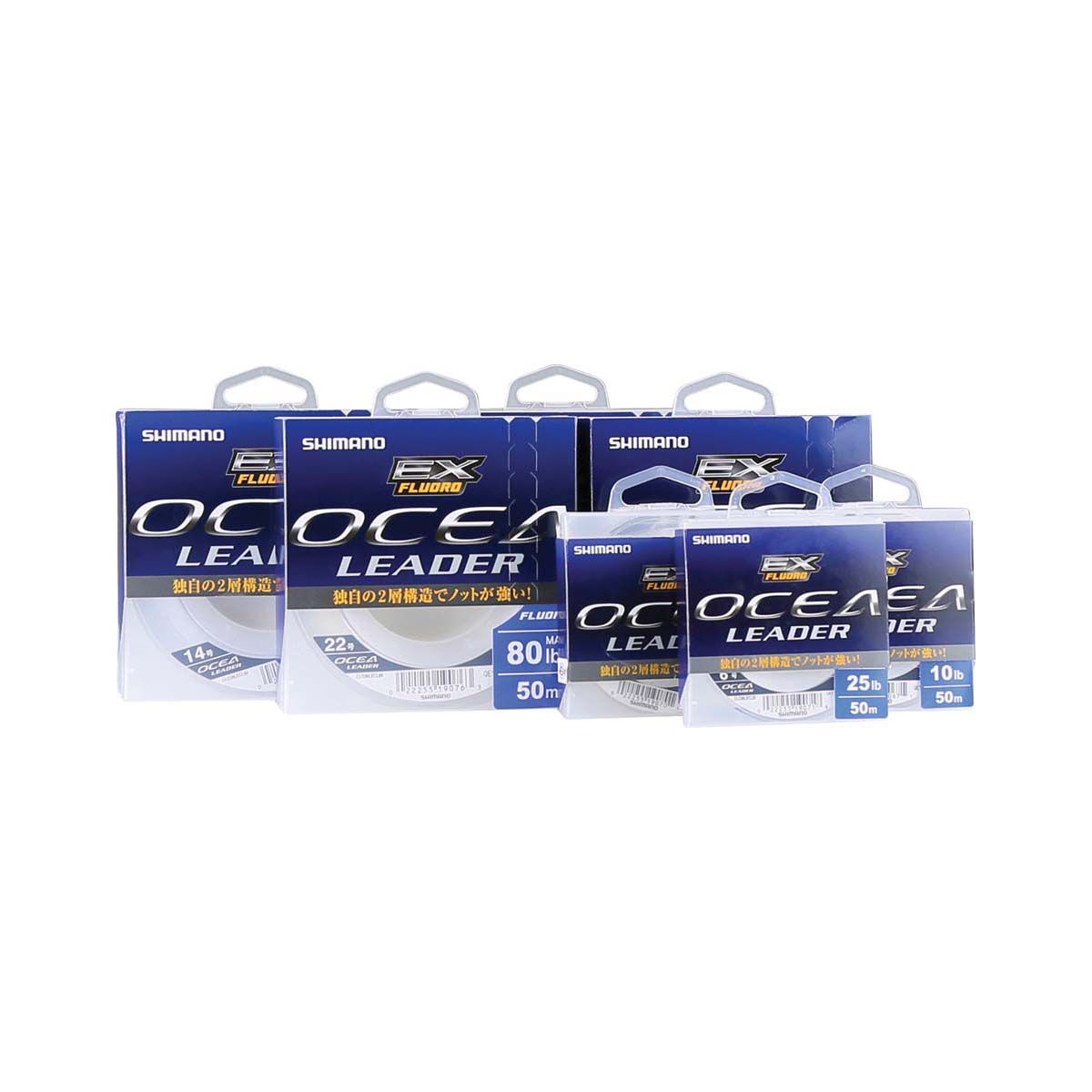 Shimano Ocea Fluoro Leader Line 50m Clear 100lb, Clear, bcf_hi-res