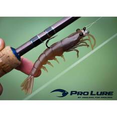 Pro Lure Clone Prawn Soft Plastic Lure 120mm Motor Oil UV, Motor Oil UV, bcf_hi-res