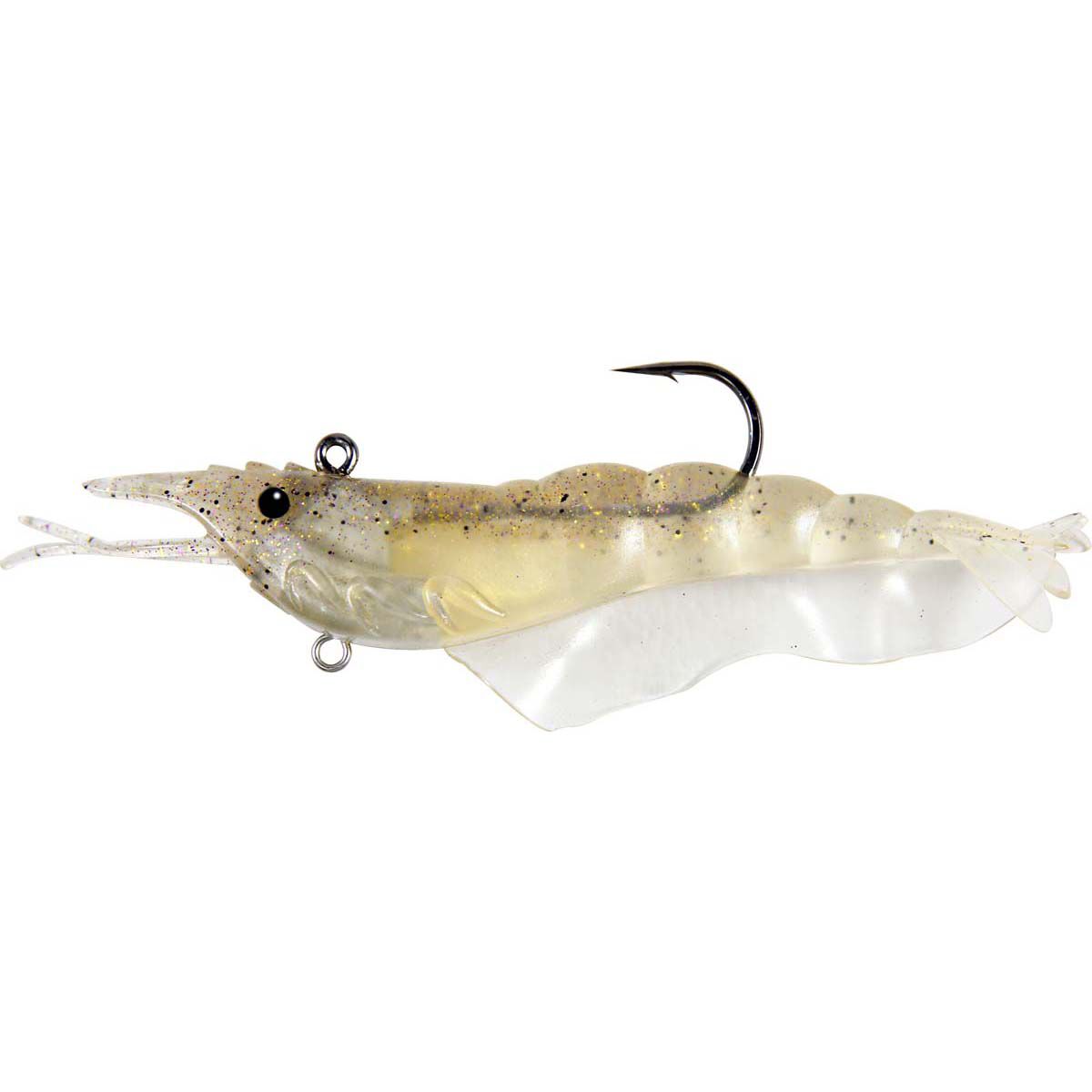 Fishcraft Dr Prawn Rigged Soft Plastic Lure 5in Goldy, Goldy, bcf_hi-res