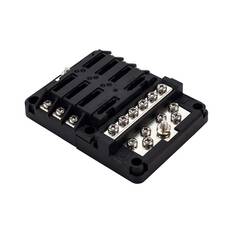Bowline Fuse Block 6 Gang Black, , bcf_hi-res