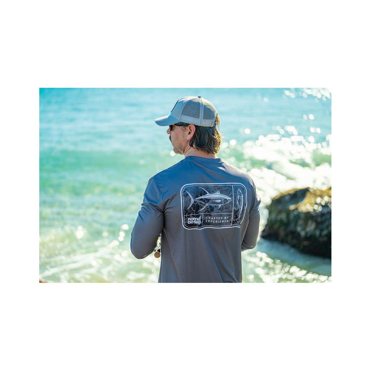 Nomad Design Men&rsquo;s Tackle Box Tech Fishing Shirt, , bcf_hi-res