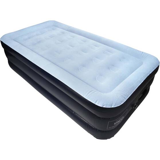 Wanderer Premium Double High Twin Air Bed with 240V Pump, , bcf_hi-res