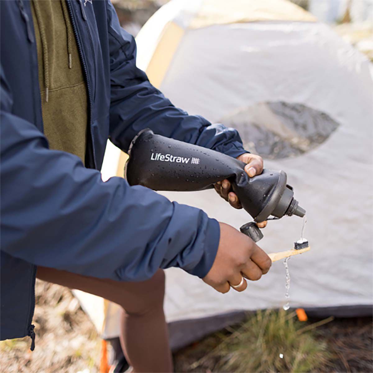 LifeStraw Peak Collapsible Squeeze Bottle Water Filter System 650ml, , bcf_hi-res