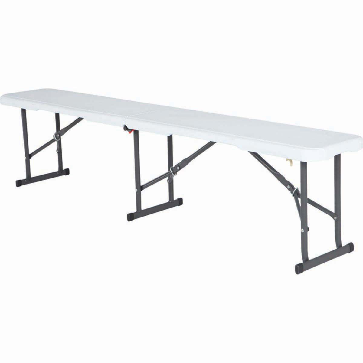 Folding camping shop bench seat