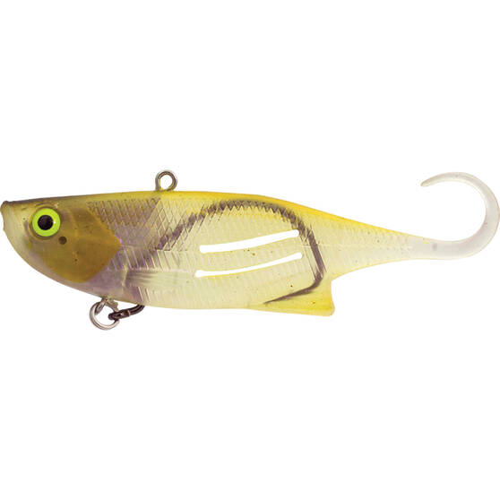 Zerek Weedless Zerek Fish Trap Vibe Lure 95mm 18g Olive Guppy, Olive Guppy, bcf_hi-res