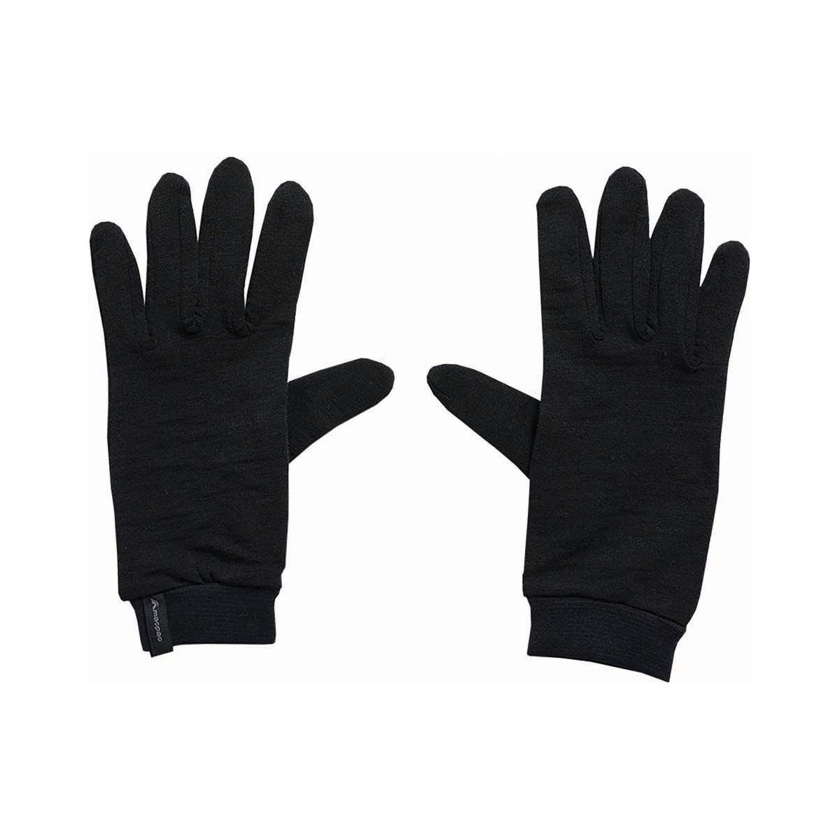 Macpac Merino Liner Gloves Black M, Black, bcf_hi-res