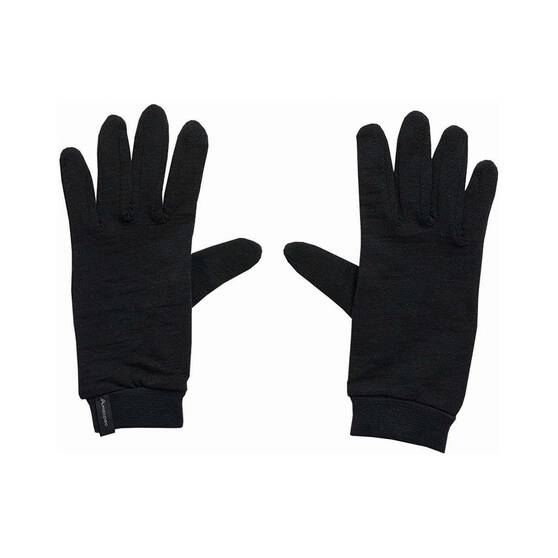 Macpac Merino Liner Gloves Black M, Black, bcf_hi-res