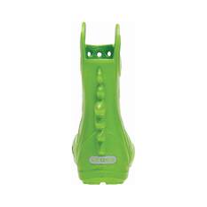 Crocs Kids’ Handle It Duke the Crocodile Rainboots, Green, bcf_hi-res