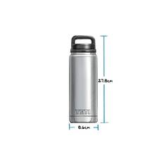 YETI® Rambler® Bottle 26 oz (760 ml) with Chug Cap Black, Black, bcf_hi-res