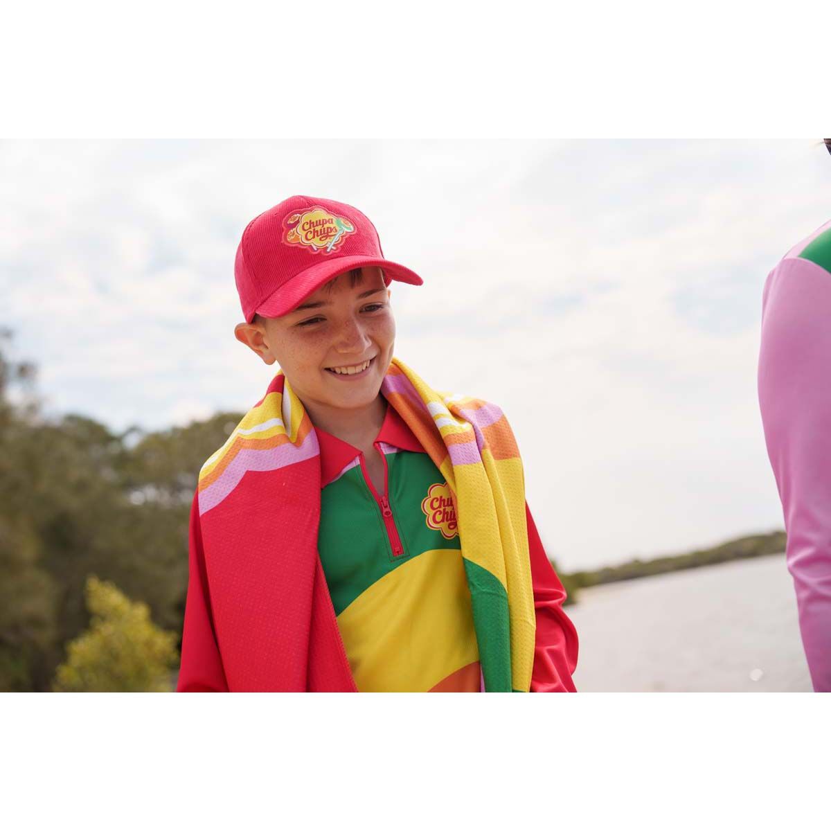 Chupa Chups Youth Fishing Shirt, Red, bcf_hi-res