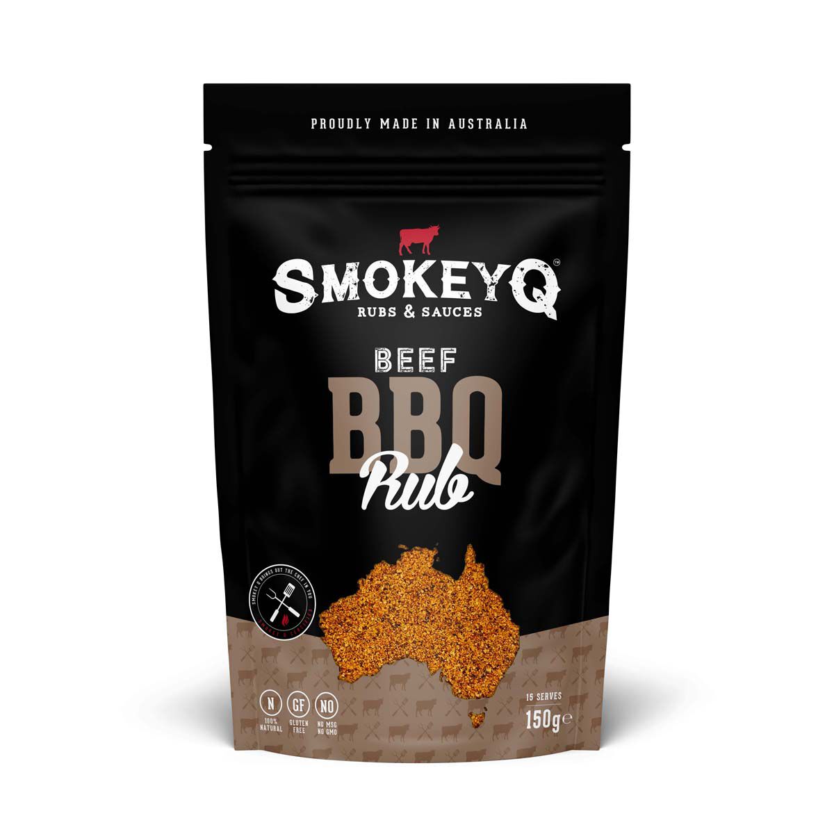 Smokey Q Beef Rub Pouch 150G, , bcf_hi-res