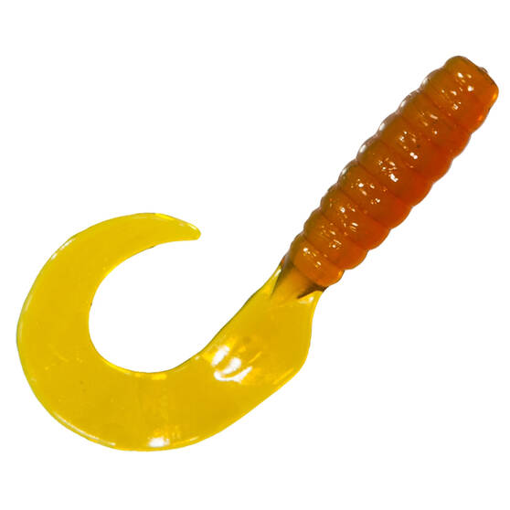 ZMan GrubZ Soft Plastic Lure 2.5in 8 Pack Amber, Amber, bcf_hi-res